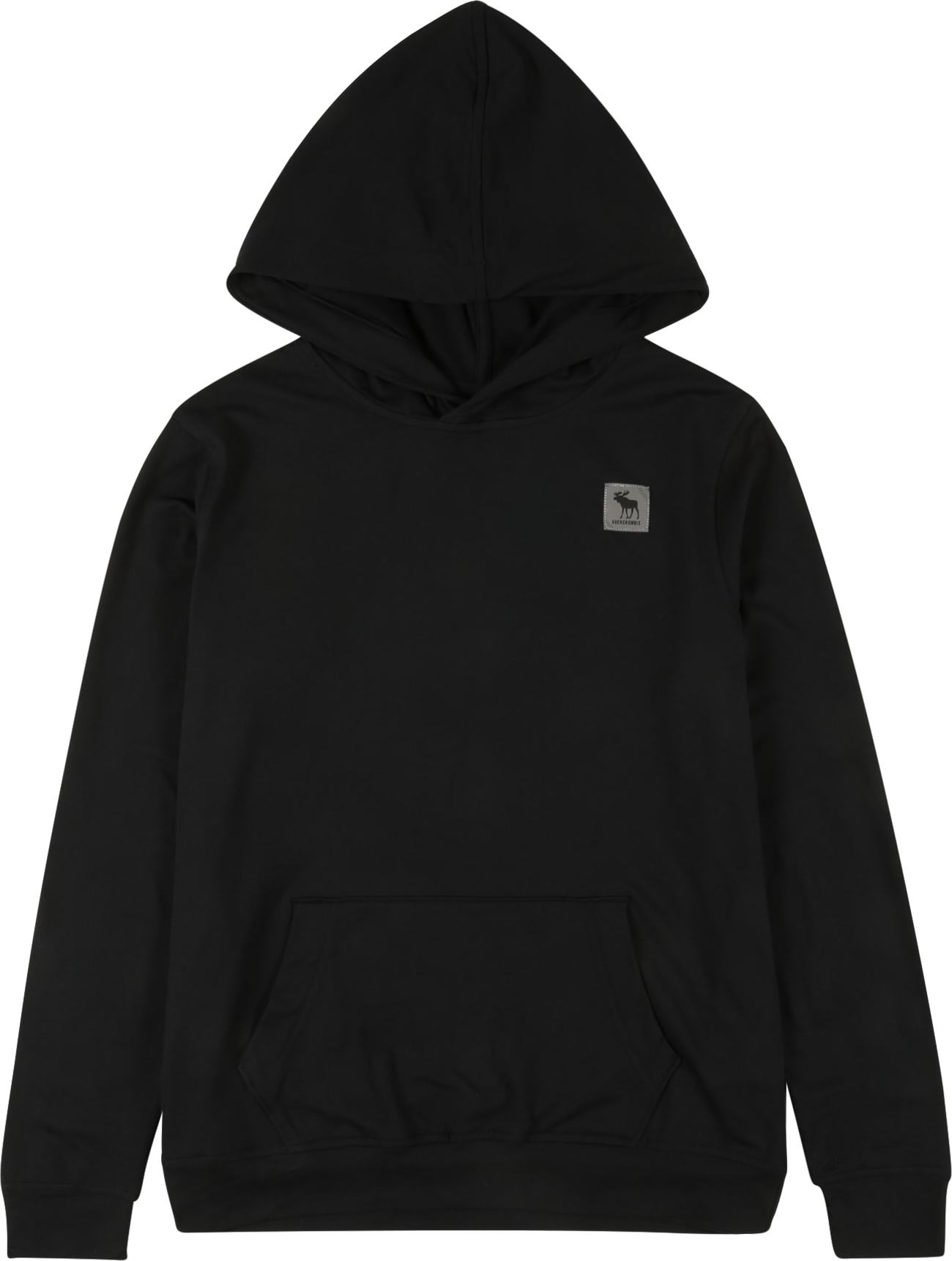 Abercrombie & Fitch Mikina černá / světle hnědá