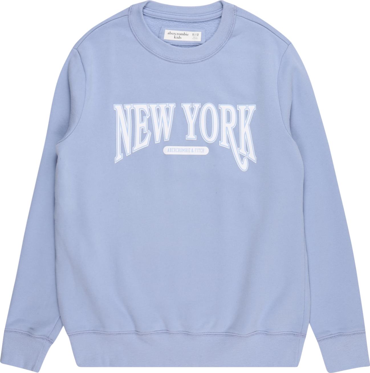 Abercrombie & Fitch Mikina tyrkysová / bílá