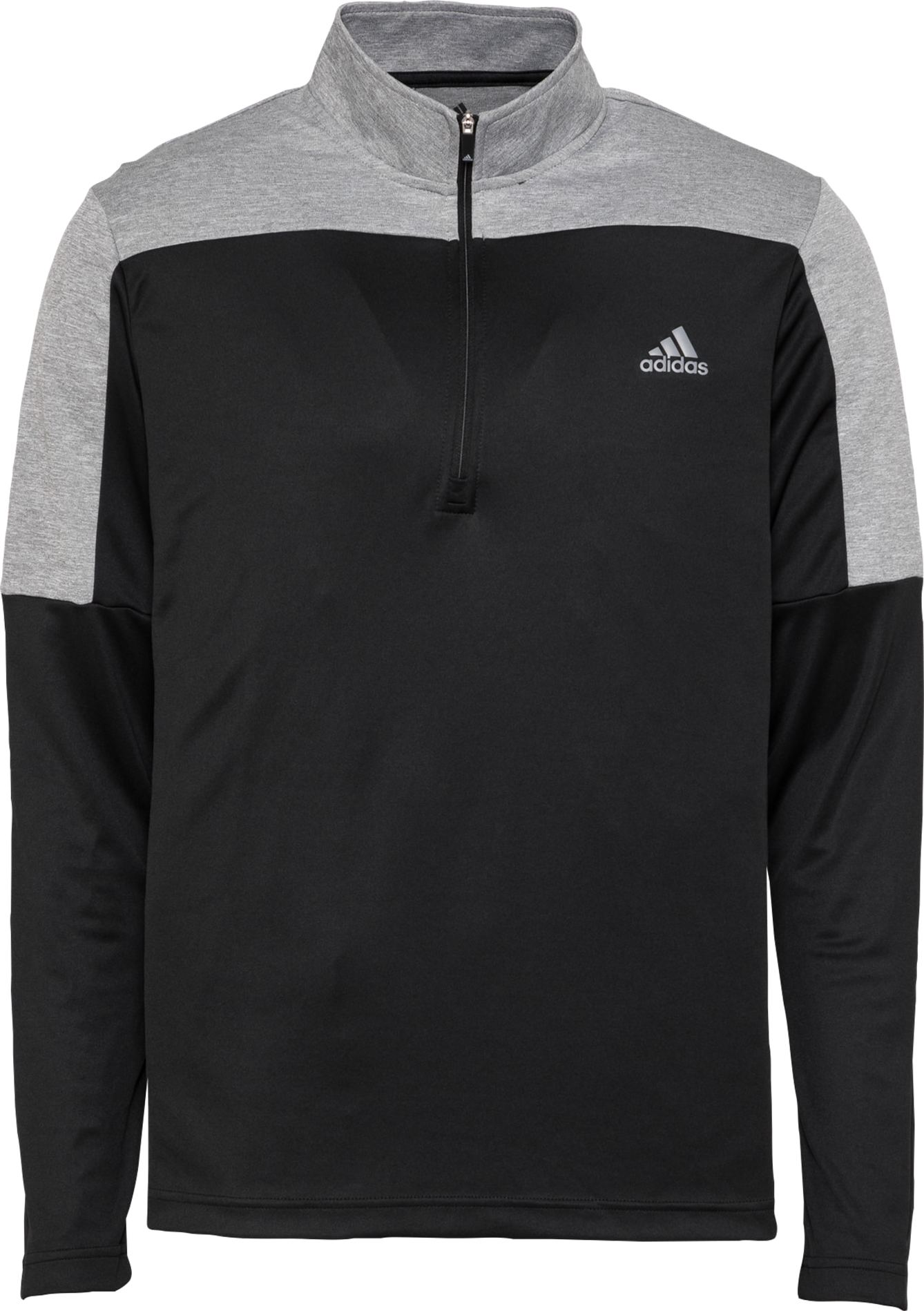 adidas Golf Sportovní mikina černá / šedý melír