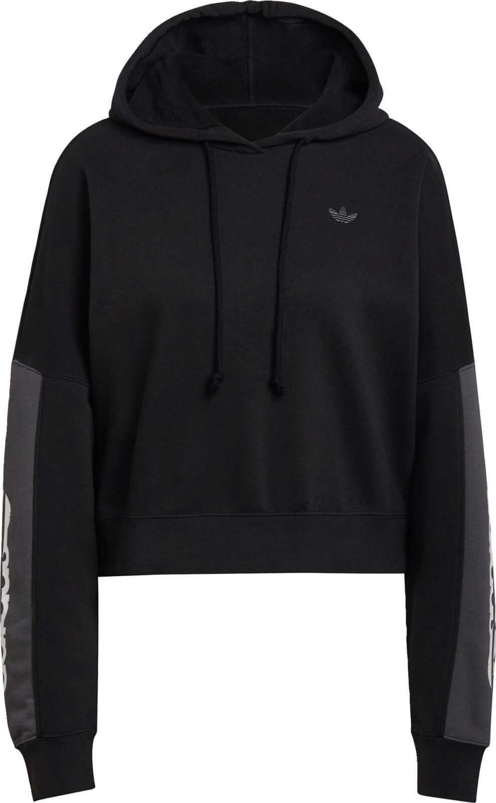 ADIDAS ORIGINALS Mikina černá / tmavě šedá / bílá