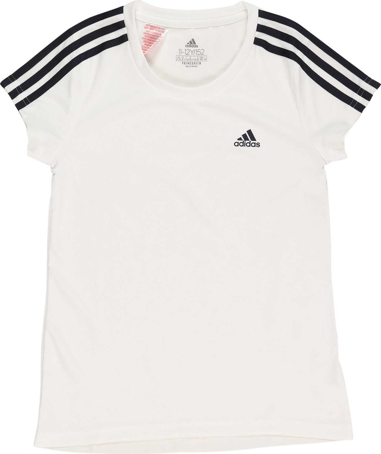 ADIDAS PERFORMANCE Funkční tričko bílá / noční modrá
