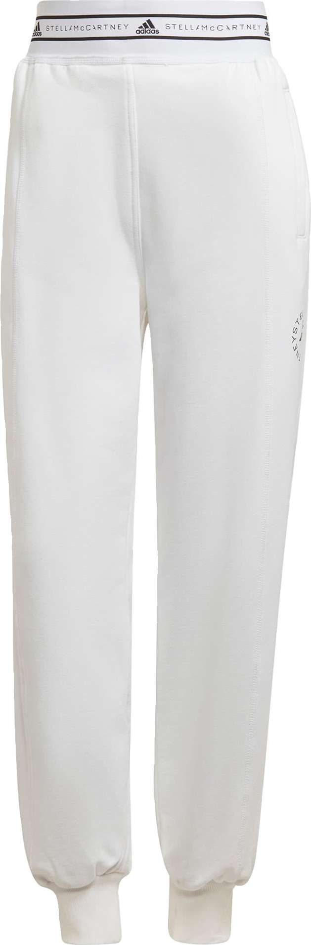 adidas by Stella McCartney Sportovní kalhoty bílá / černá