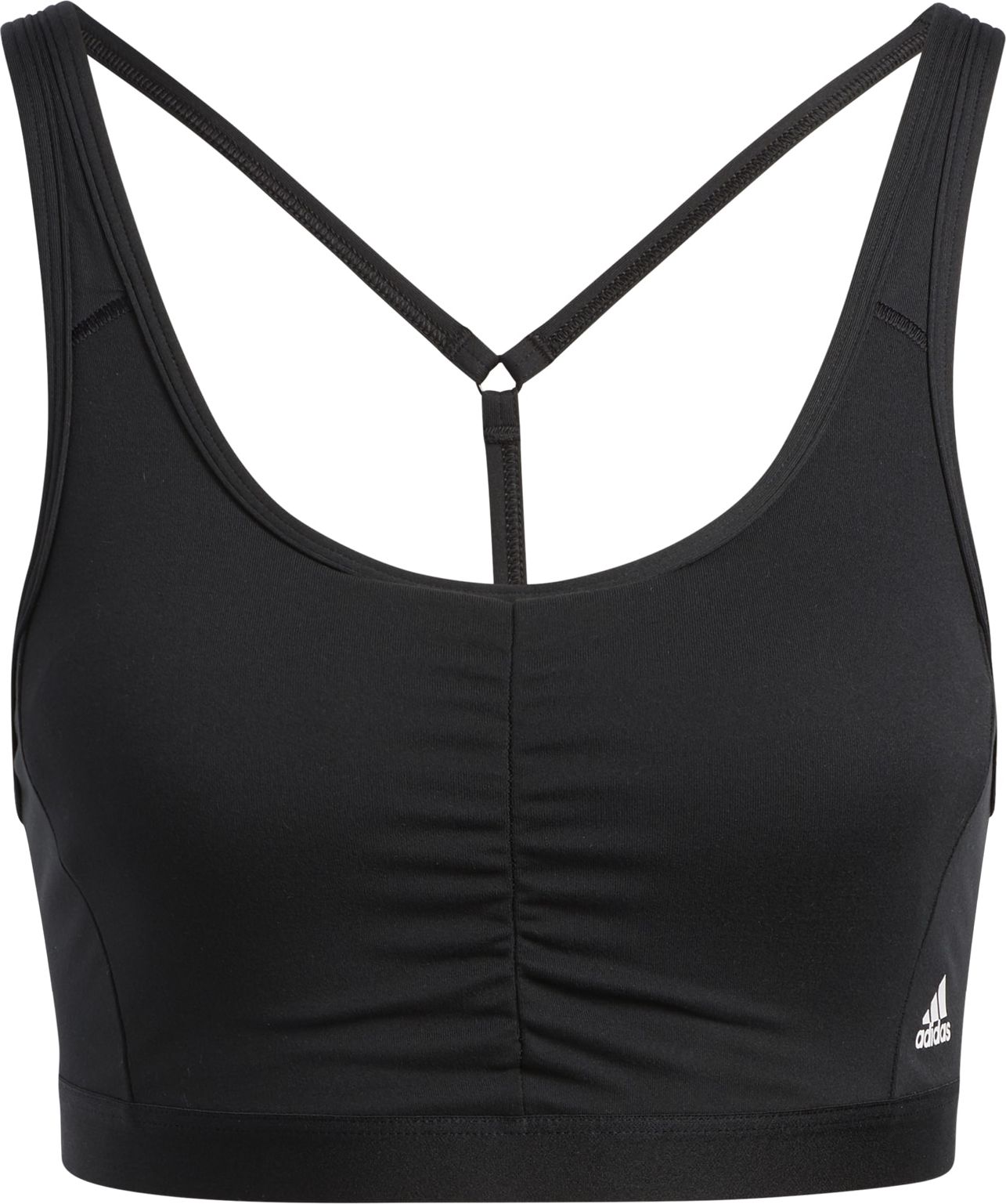 ADIDAS PERFORMANCE Sportovní podprsenka černá / bílá