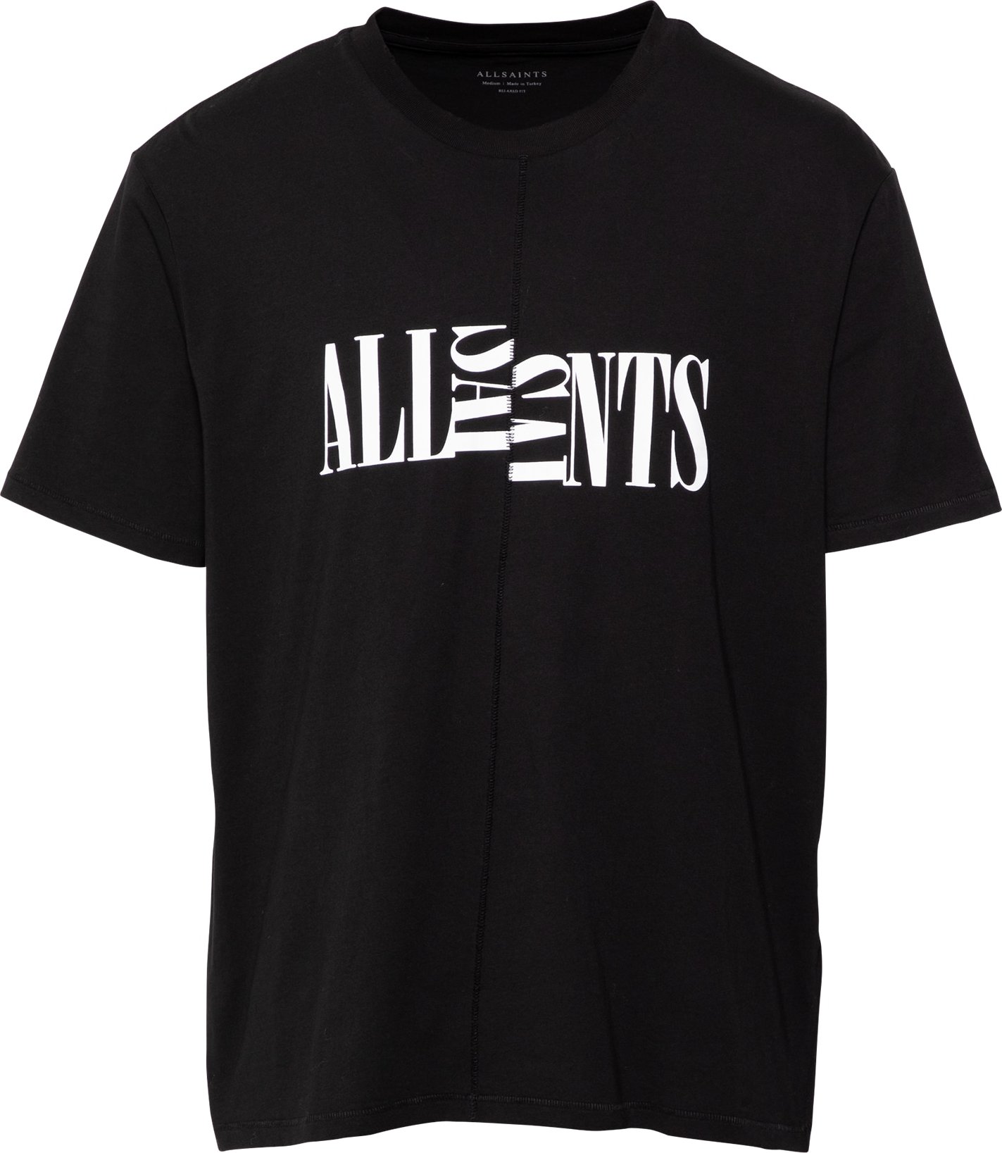 AllSaints Tričko 'Nico' černá / bílá