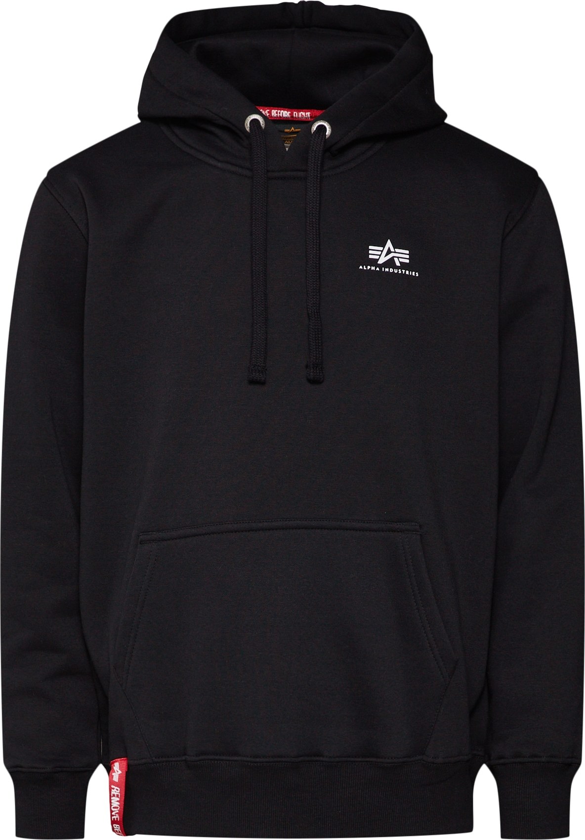 ALPHA INDUSTRIES Mikina černá / bílá
