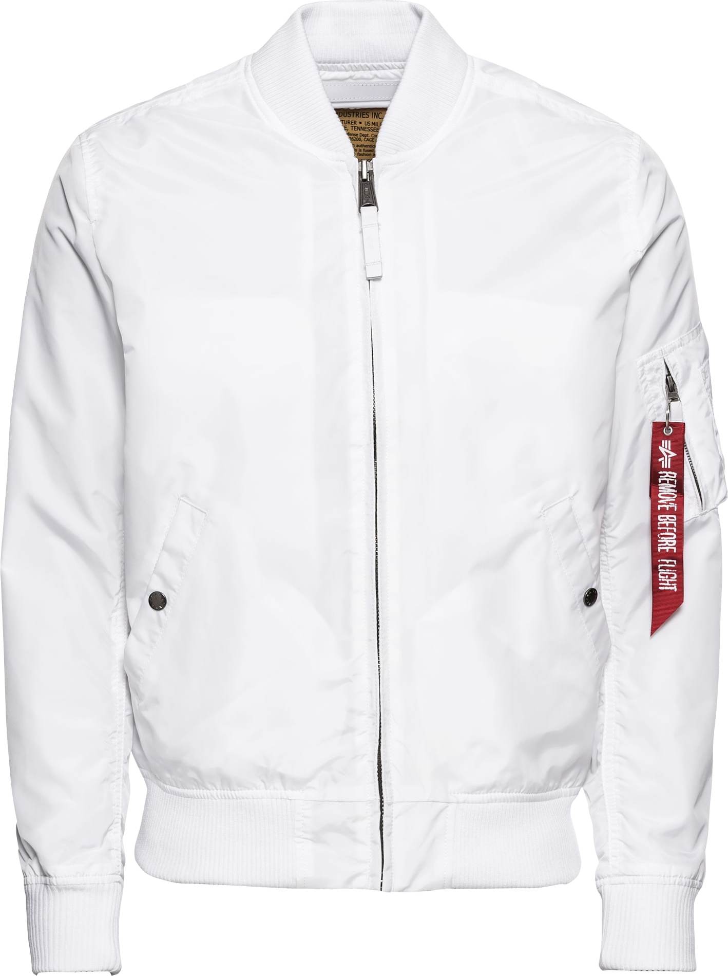 ALPHA INDUSTRIES Přechodná bunda 'MA-1 TT' bílá