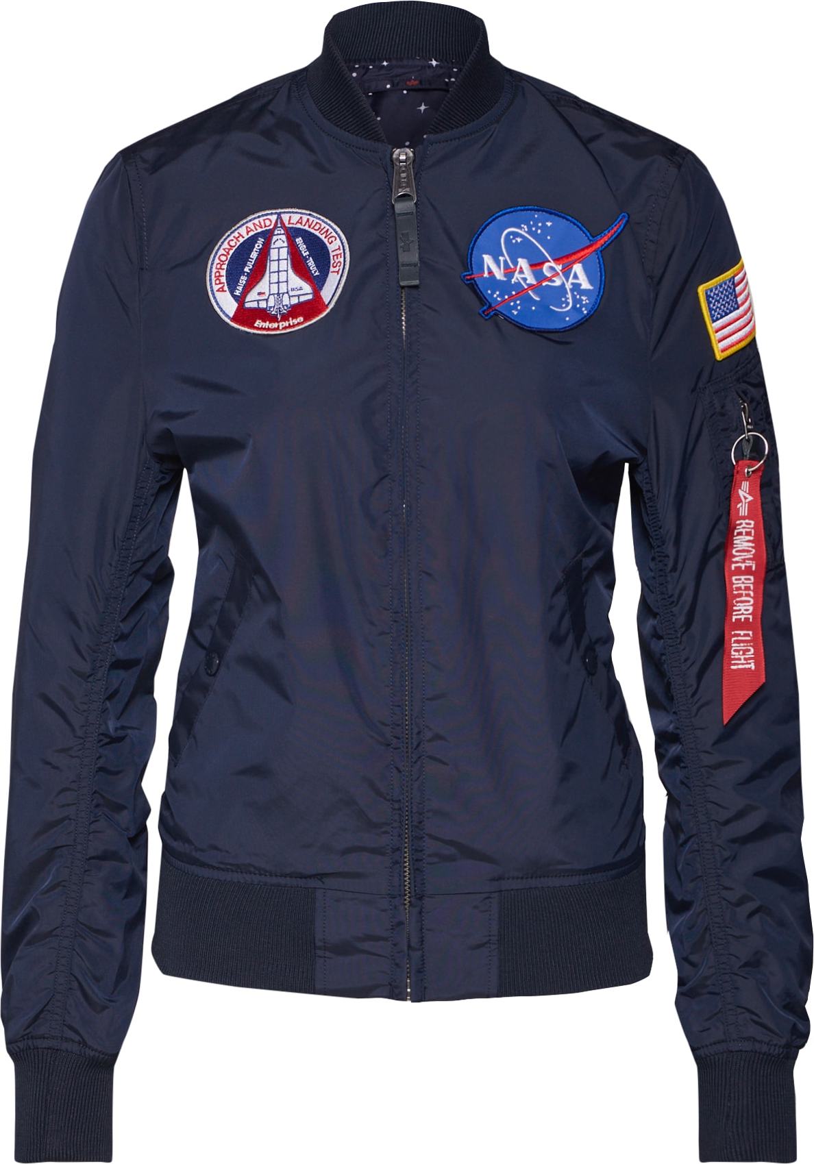 ALPHA INDUSTRIES Přechodná bunda ' MA-1 TT NASA Reversible W' námořnická modř