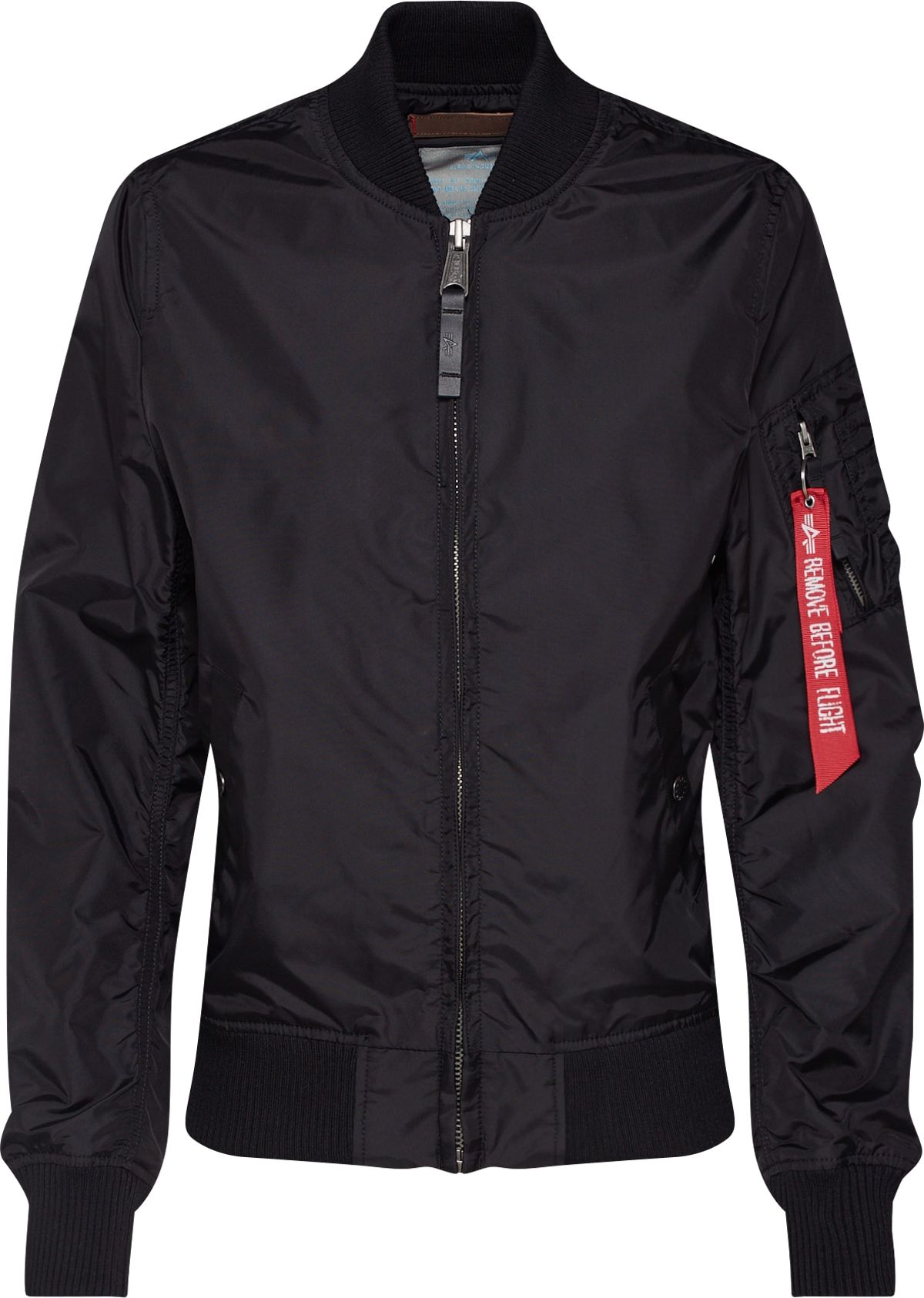 ALPHA INDUSTRIES Přechodná bunda černá / ohnivá červená