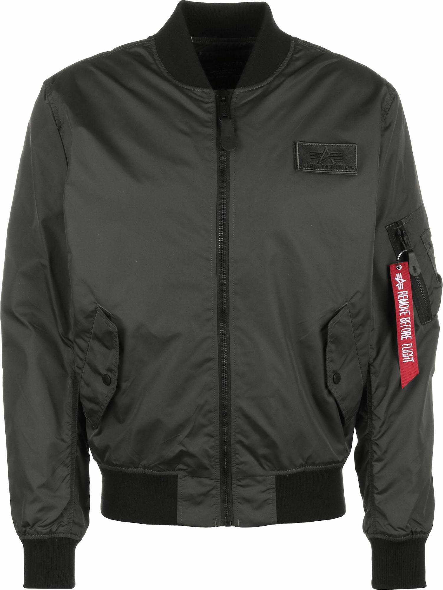 ALPHA INDUSTRIES Přechodná bunda tmavě šedá / mix barev