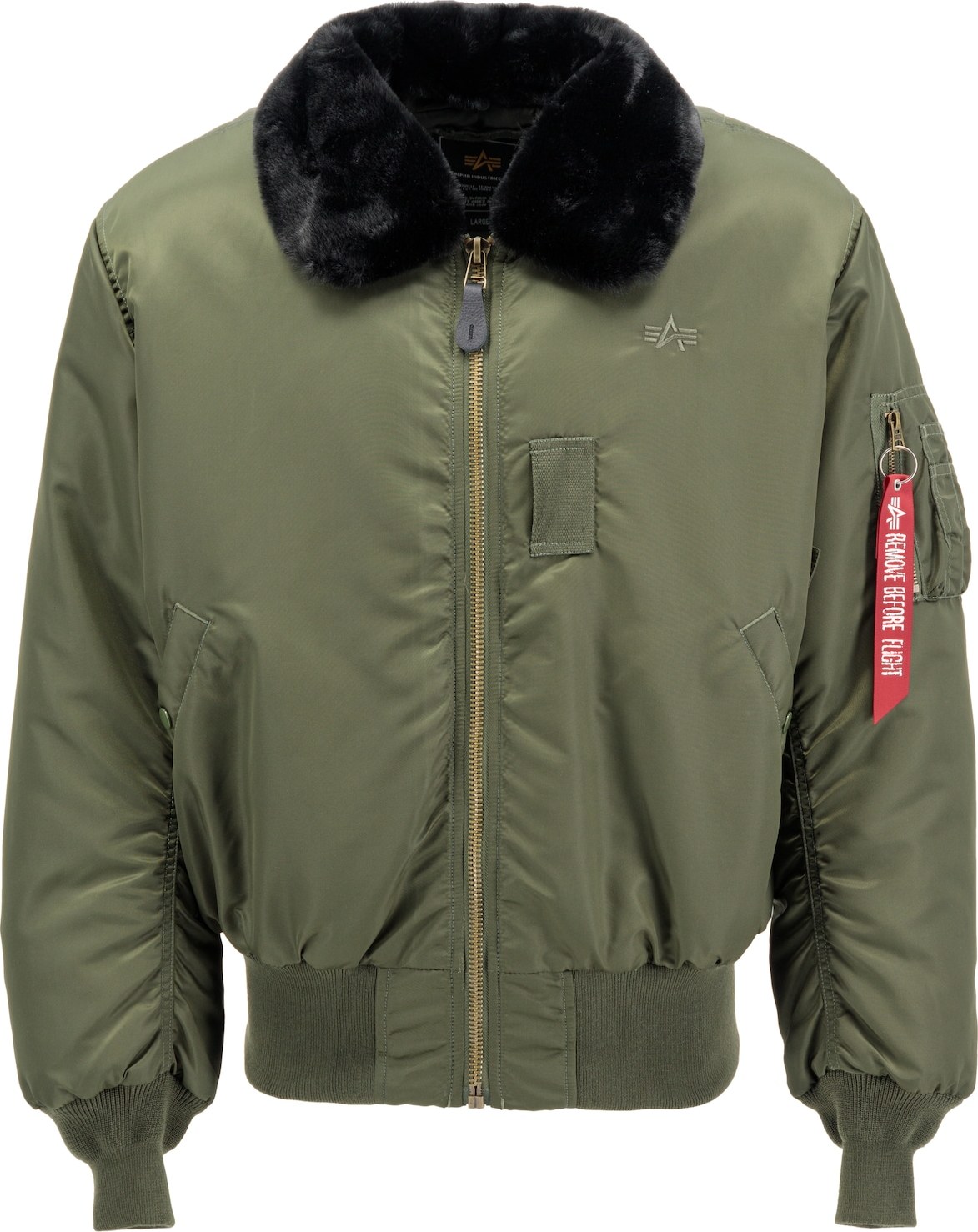 ALPHA INDUSTRIES Přechodná bunda tmavě zelená