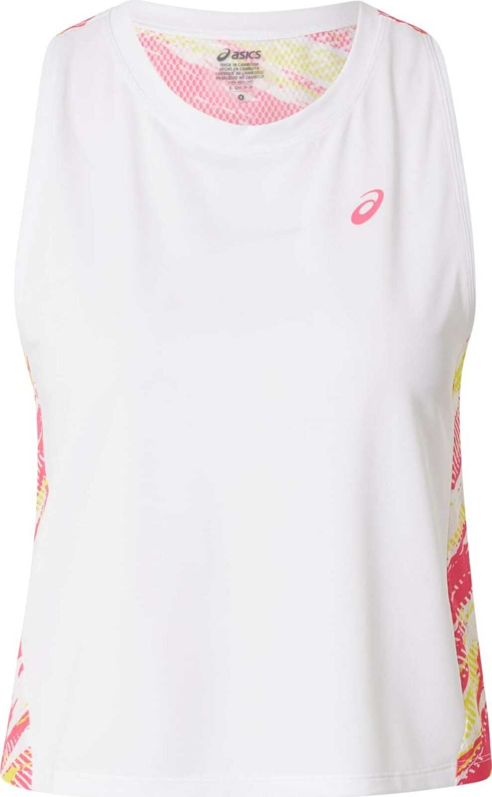 ASICS Funkční tričko pink / žlutá / bílá