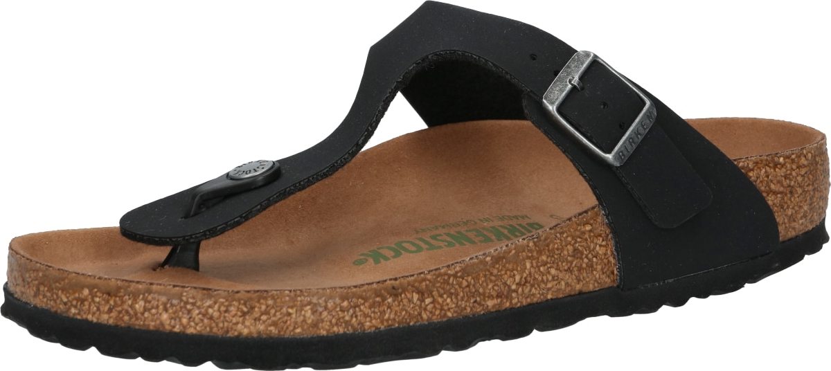 BIRKENSTOCK Žabky 'Gizeh' černá
