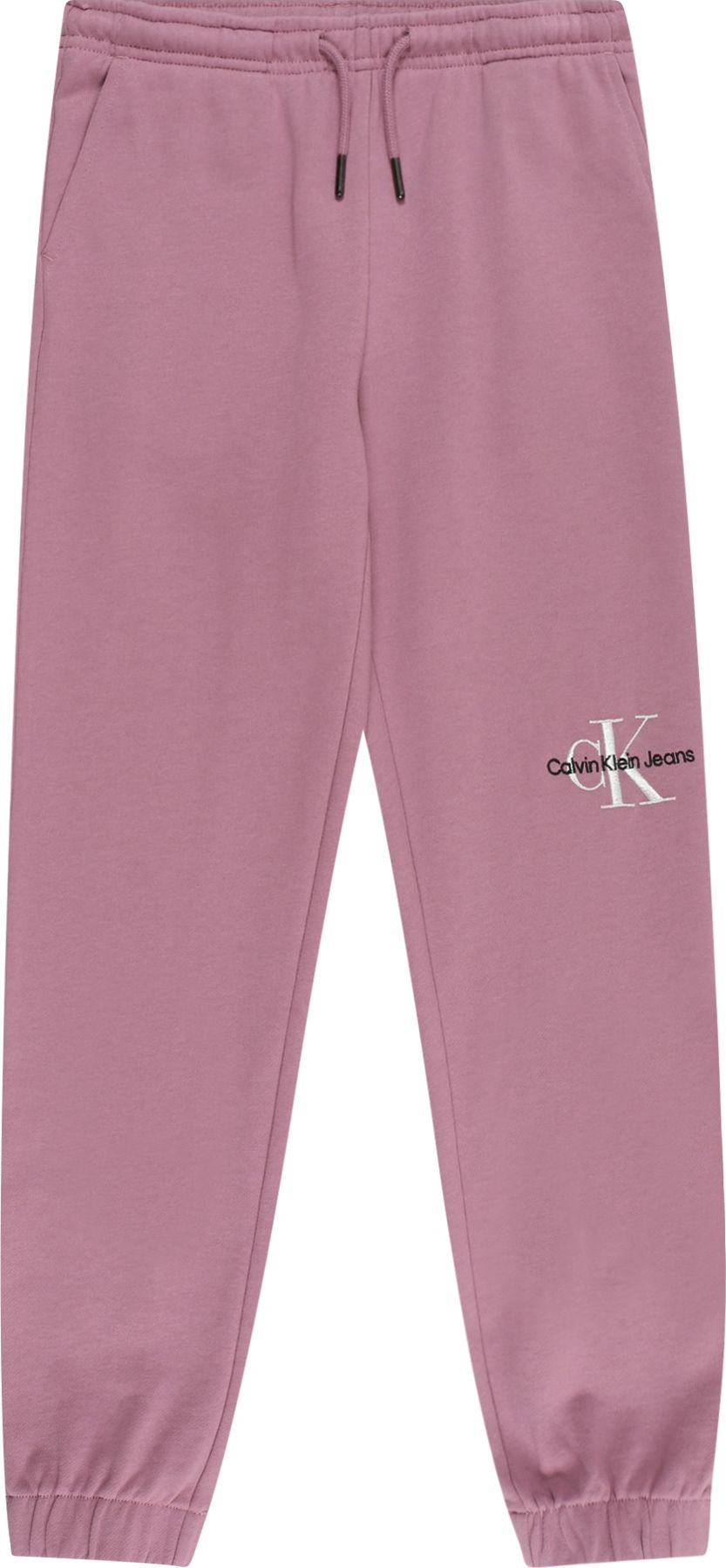 Calvin Klein Jeans Kalhoty černá / pudrová / bílá