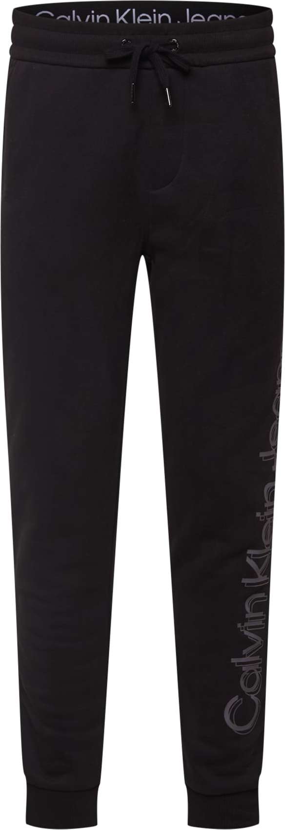 Calvin Klein Jeans Kalhoty černá / šedá