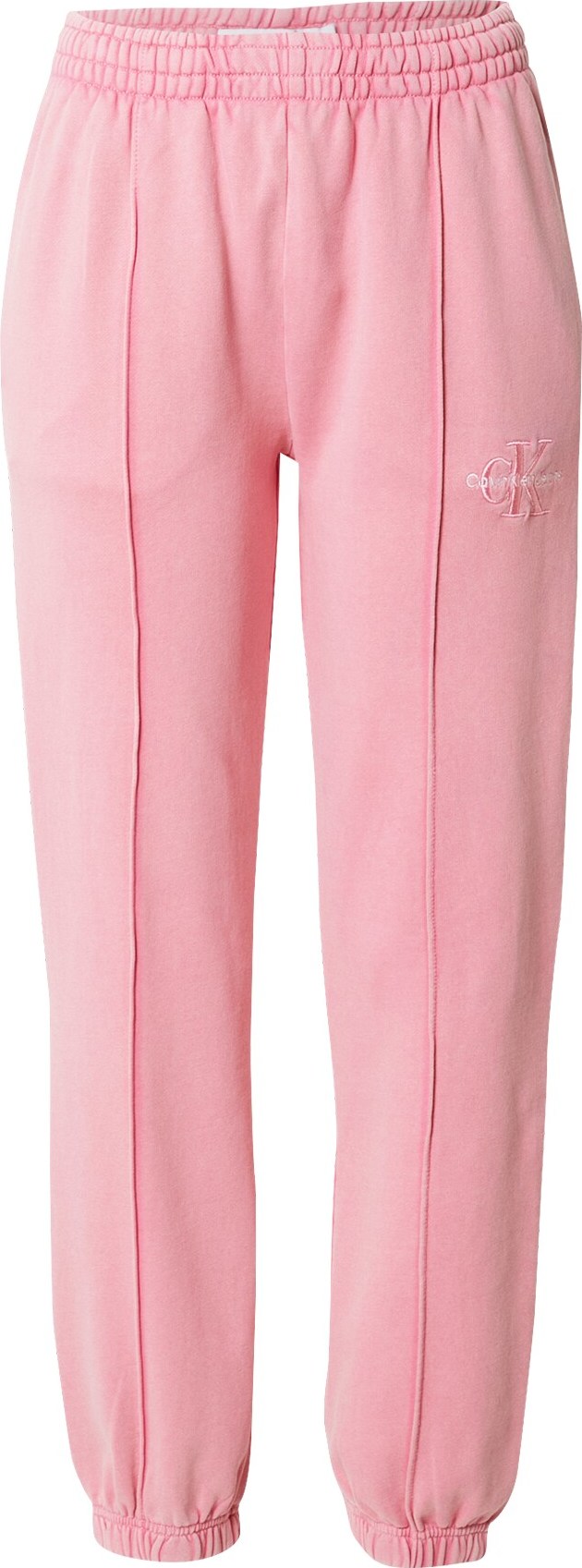 Calvin Klein Jeans Kalhoty světle růžová / bílá