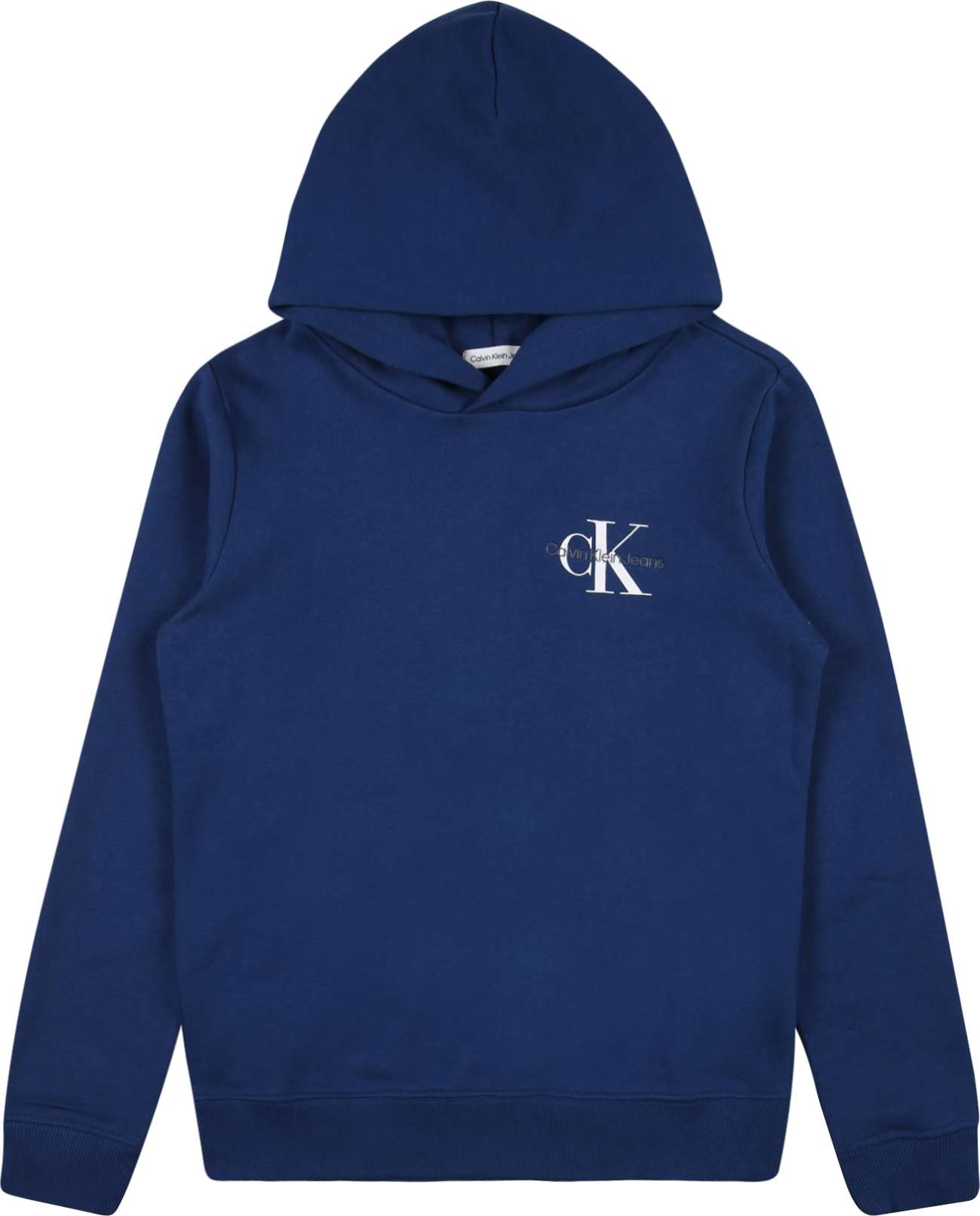 Calvin Klein Jeans Mikina modrá / bílá / šedá