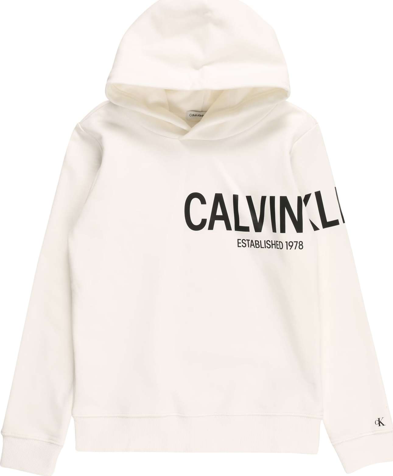 Calvin Klein Jeans Mikina offwhite / černá
