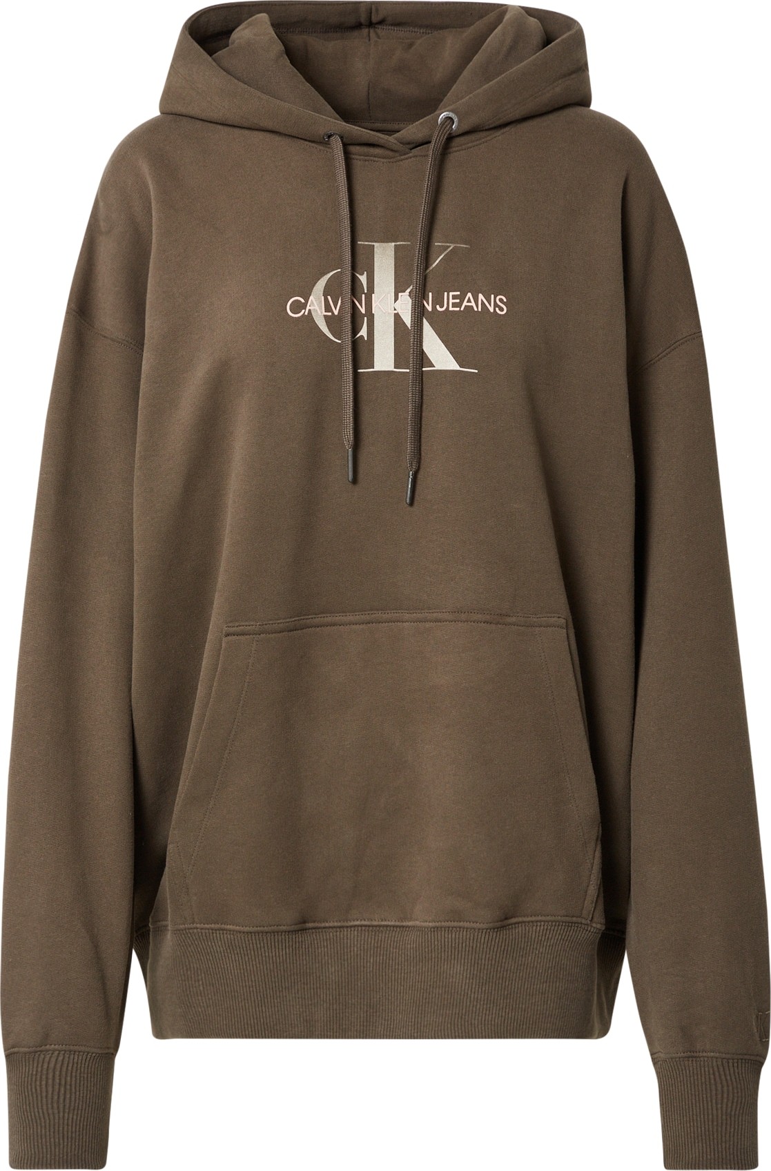 Calvin Klein Jeans Mikina růžová / bílá / olivová