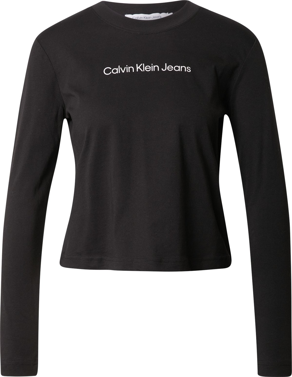 Calvin Klein Jeans Tričko černá / bílá