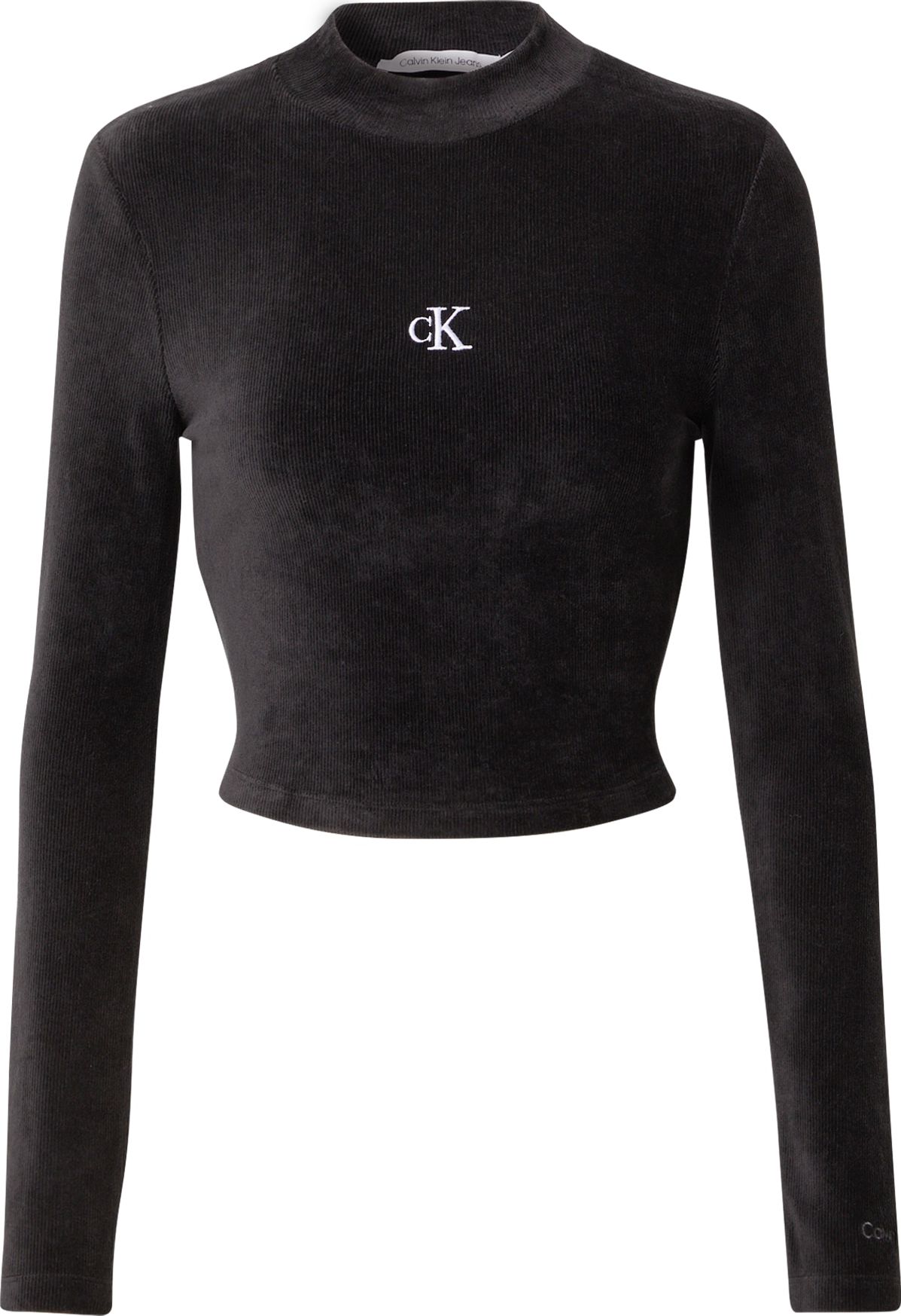 Calvin Klein Jeans Tričko černá / bílá