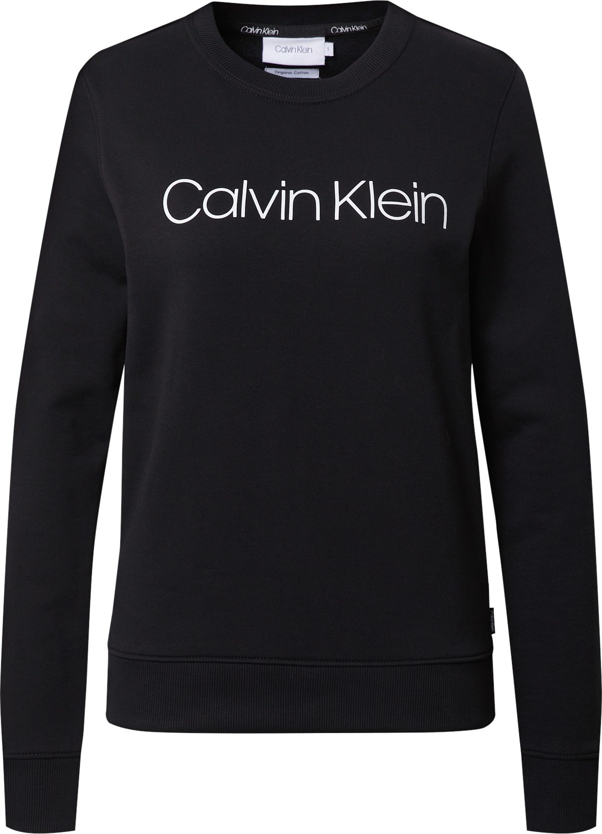 Calvin Klein Mikina černá / bílá