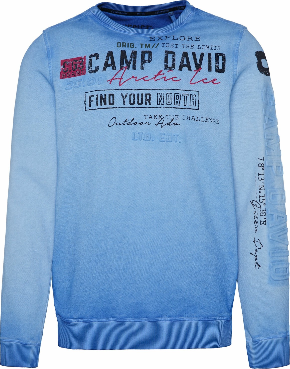 CAMP DAVID Mikina modrá