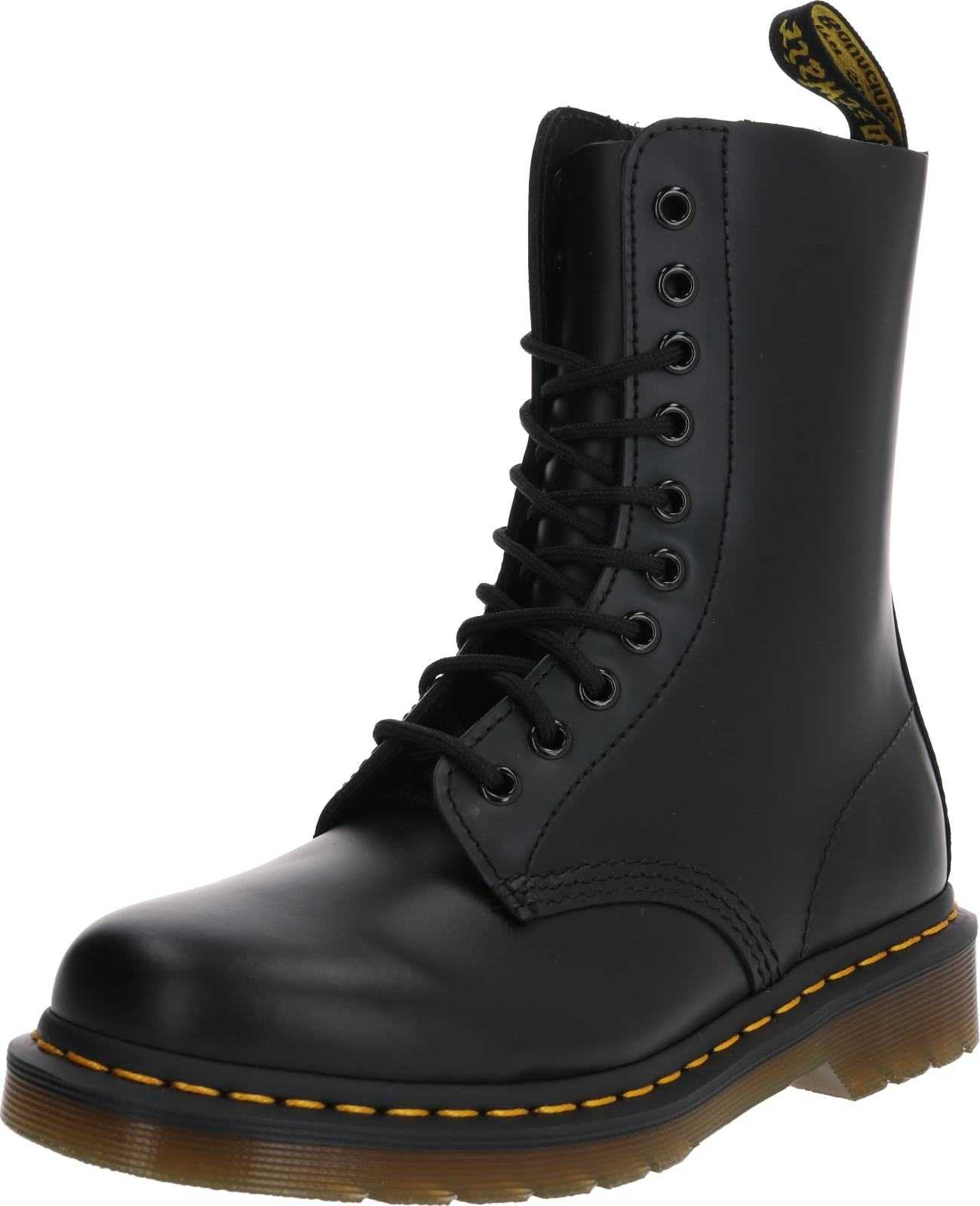 Dr. Martens Šněrovací kozačky černá