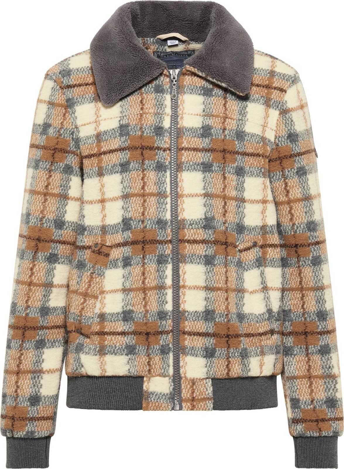 DreiMaster Vintage Přechodná bunda hnědá / béžová / světle hnědá / šedá / tmavě šedá