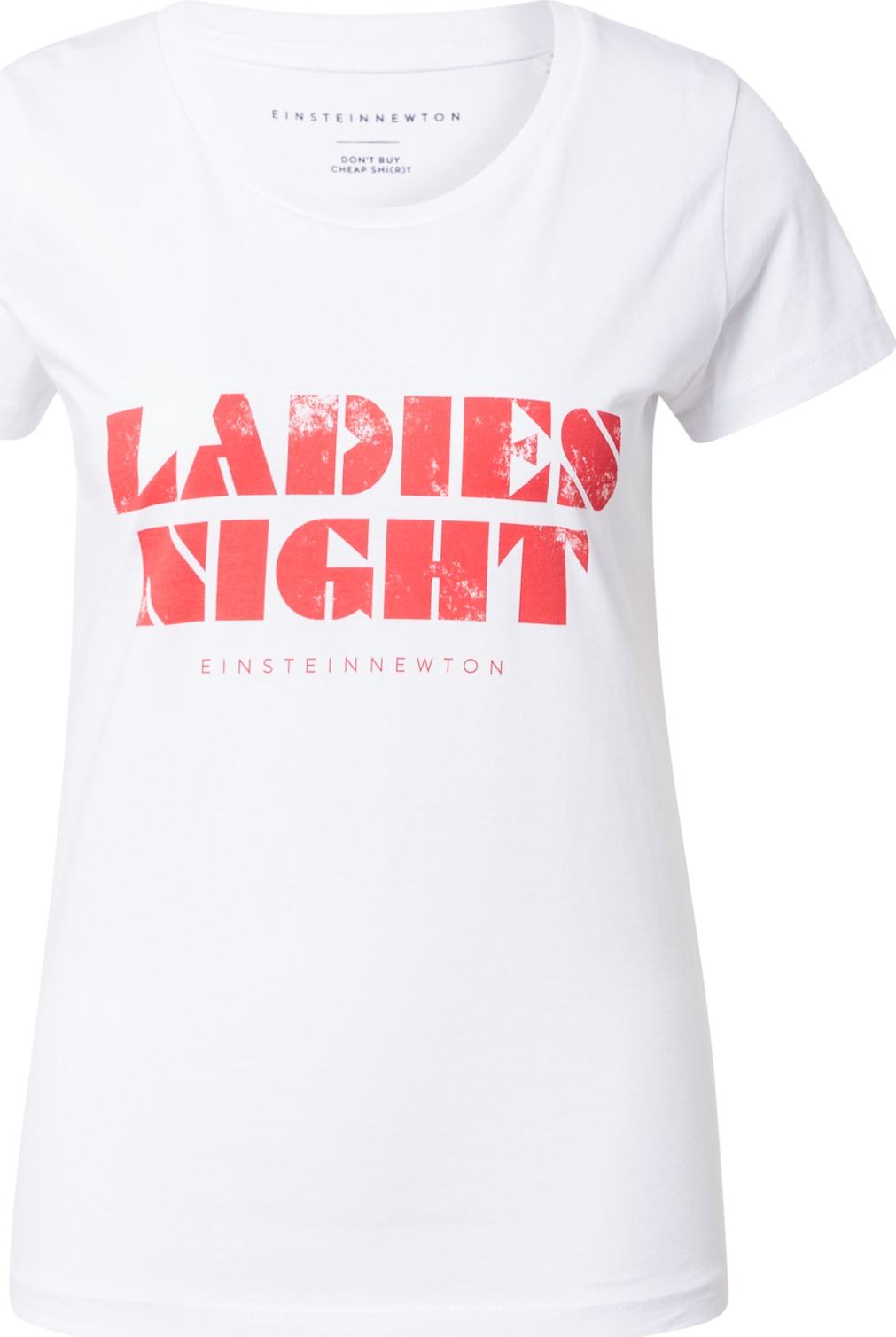 EINSTEIN & NEWTON Tričko 'Ladies Night' bílá / oranžově červená