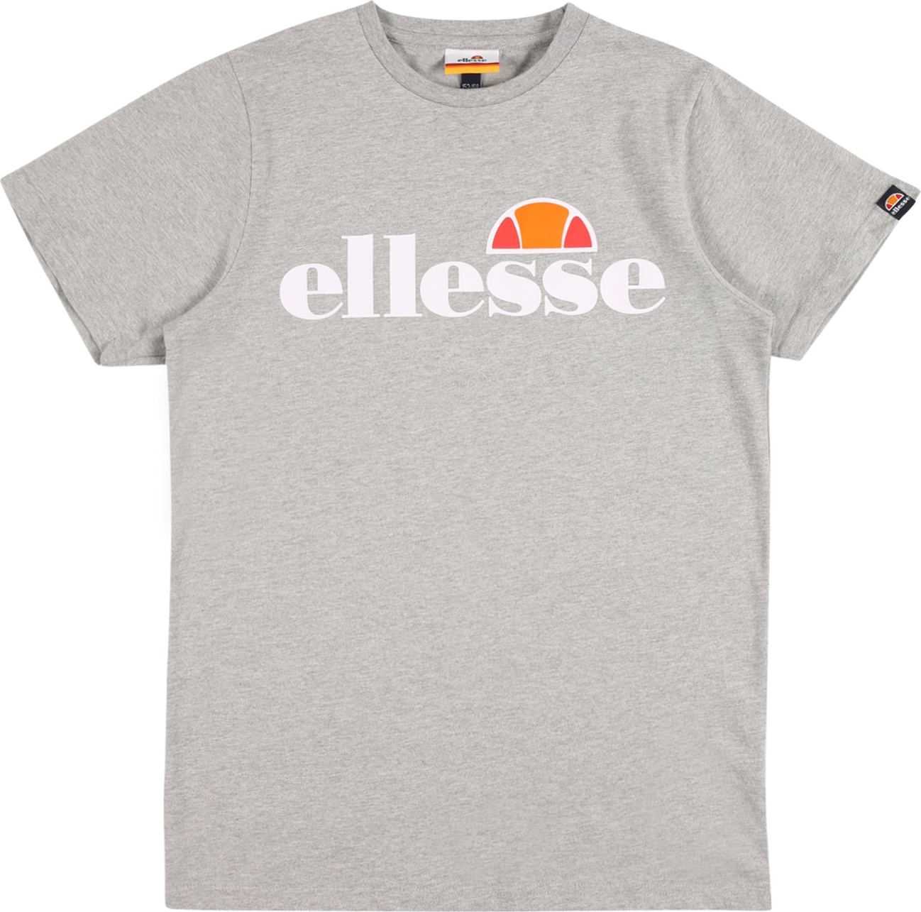 ELLESSE Tričko 'JENA' šedý melír / bílá / oranžová / brusinková