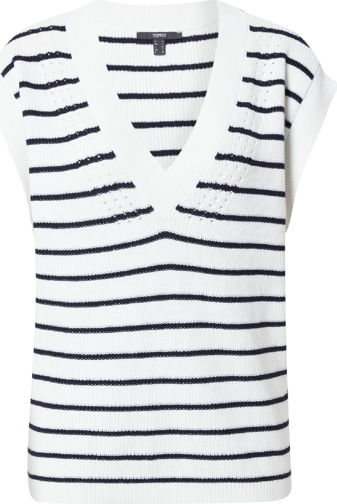 Esprit Collection Svetr offwhite / černá