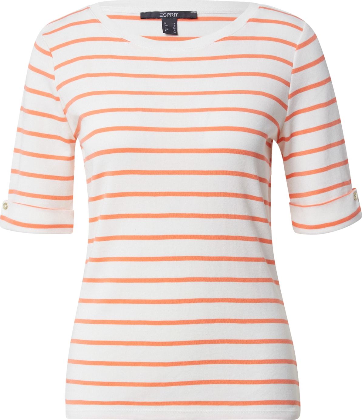 Esprit Collection Tričko offwhite / oranžová