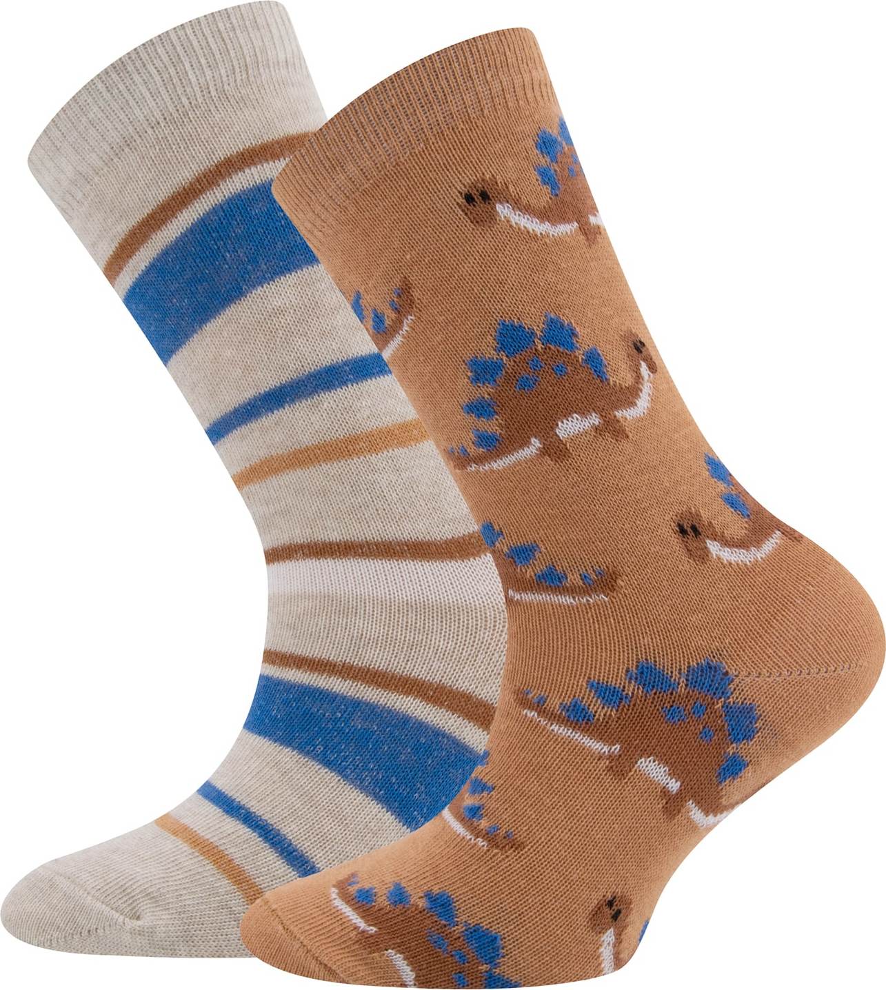 EWERS Ponožky světle hnědá / béžová / modrá / bílá