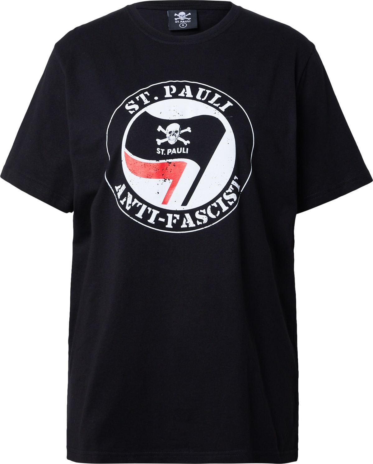 FC St. Pauli Tričko černá / bílá / světle červená