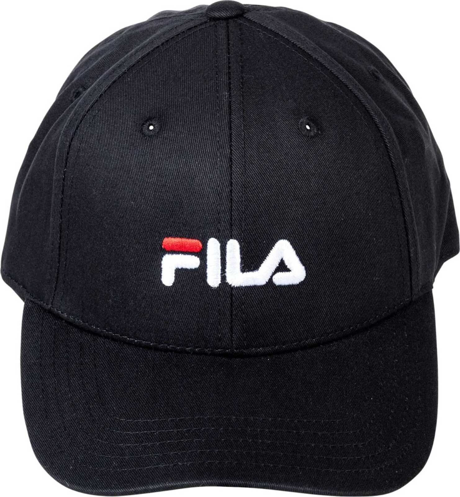 FILA Kšiltovka černá / bílá / červená