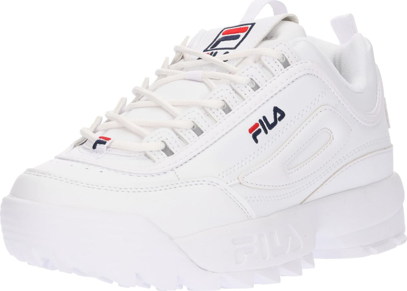 FILA Sportovní boty 'DISRUPTOR' bílá / námořnická modř / ohnivá červená