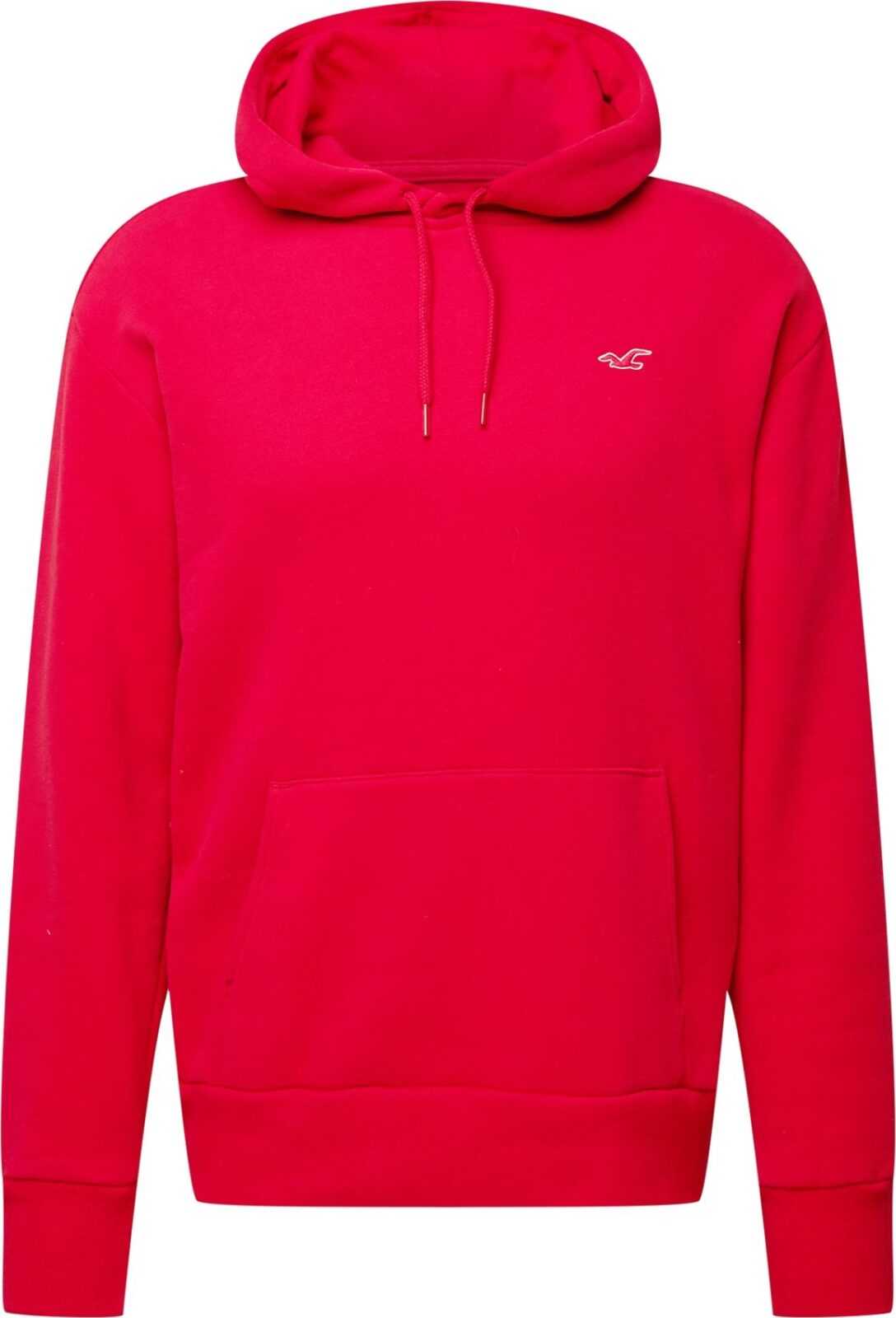 HOLLISTER Mikina červená / bílá
