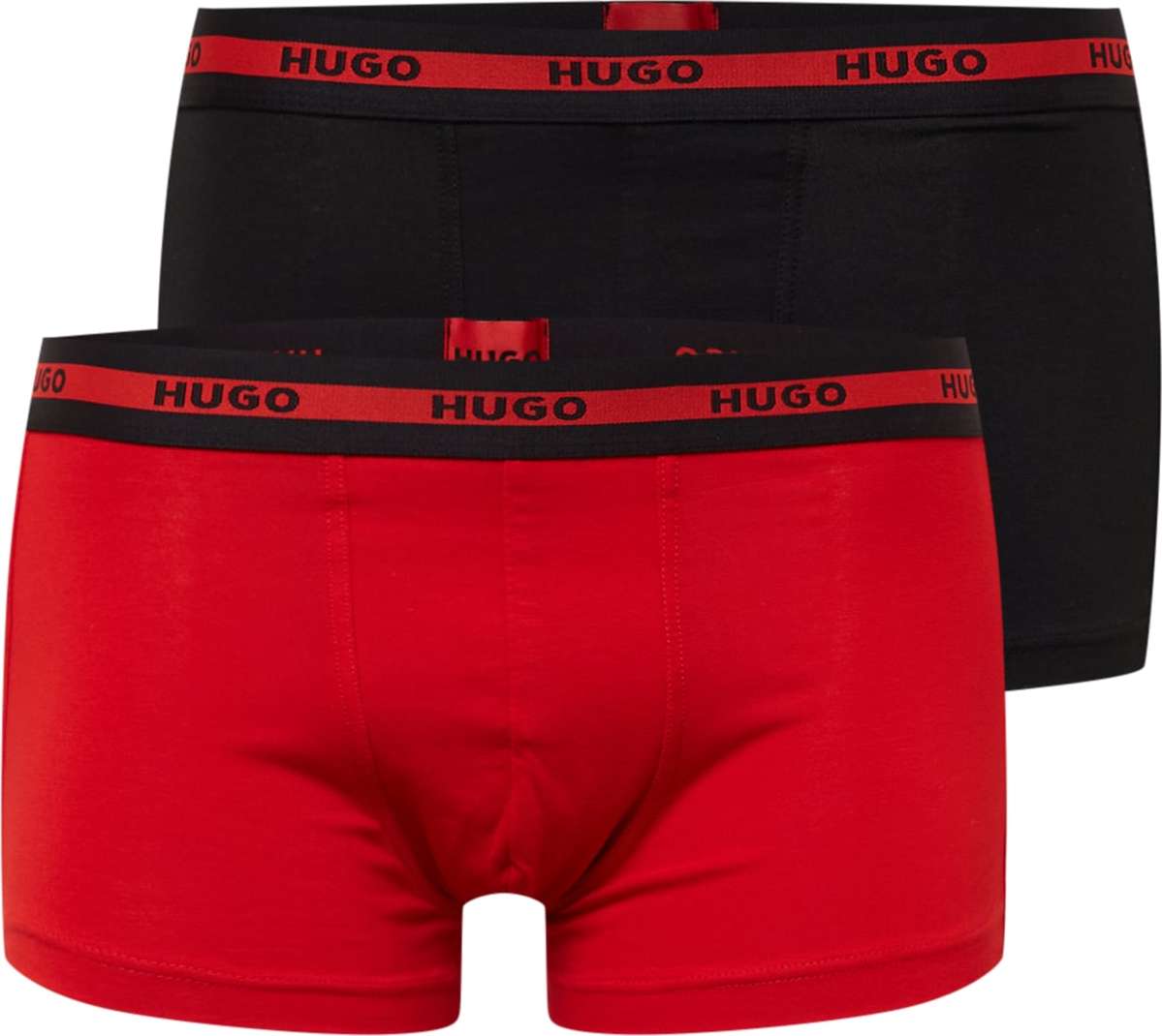 HUGO Boxerky červená / černá