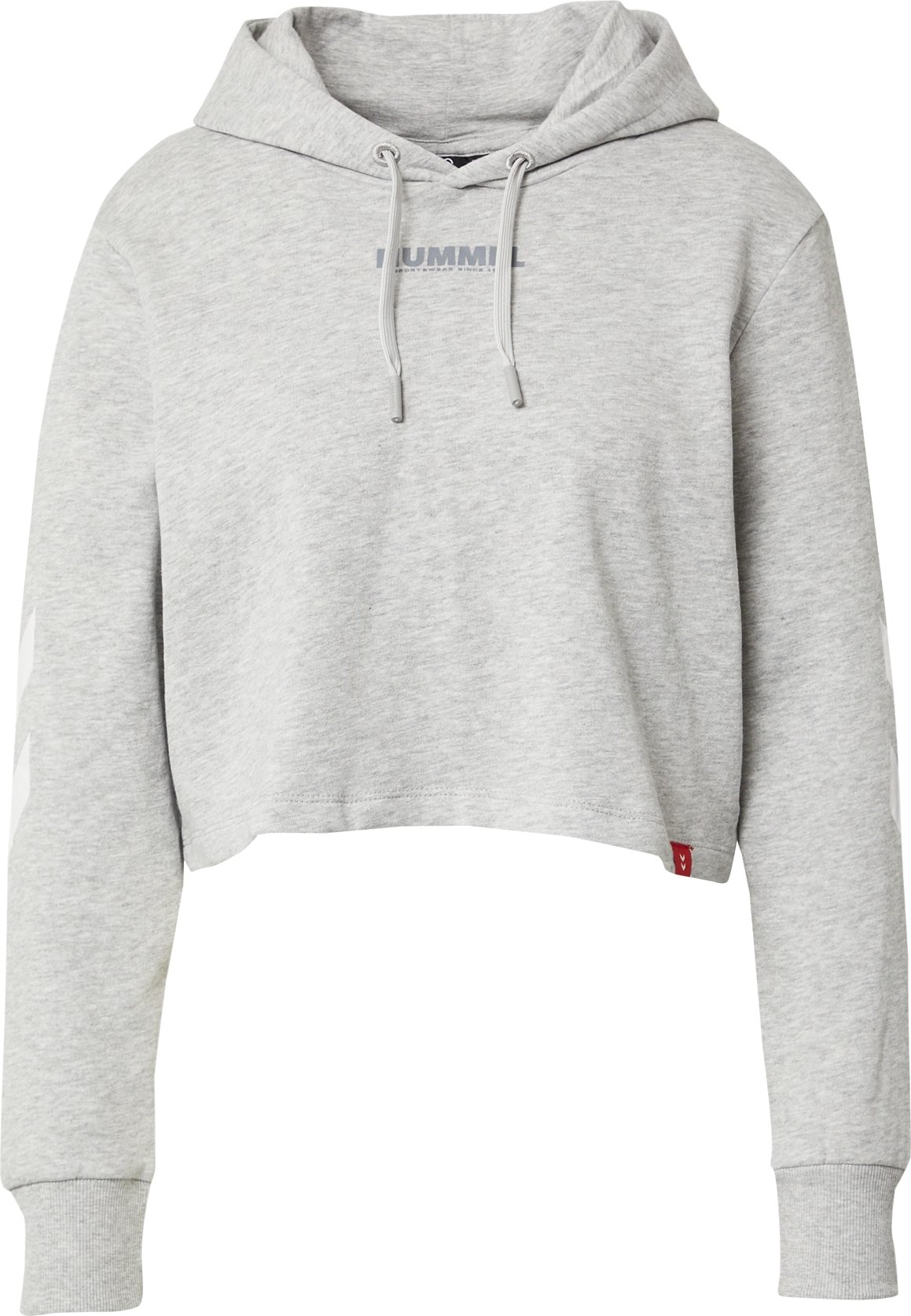 Hummel Sportovní mikina šedý melír / bílá