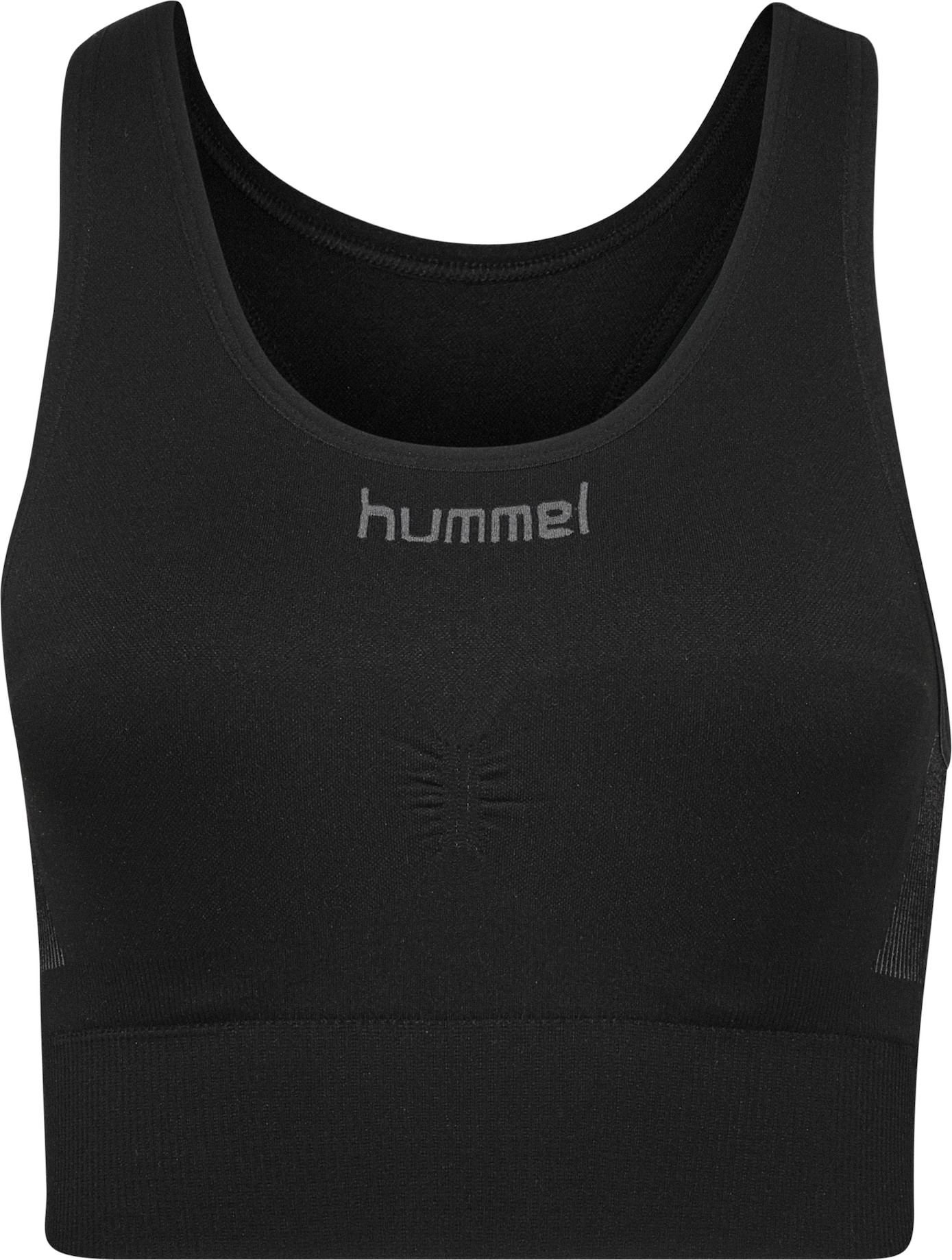 Hummel Sportovní podprsenka černá / šedá