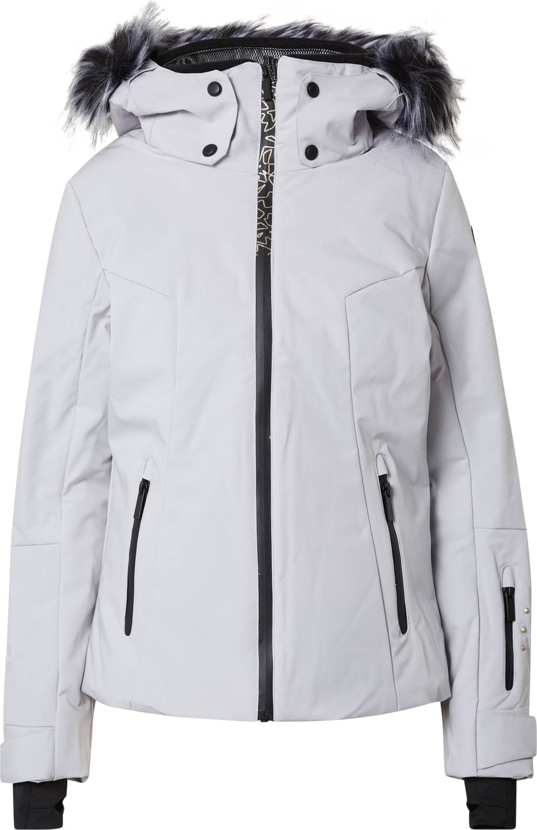 ICEPEAK Outdoorová bunda 'ELEELE' stříbrně šedá / černá