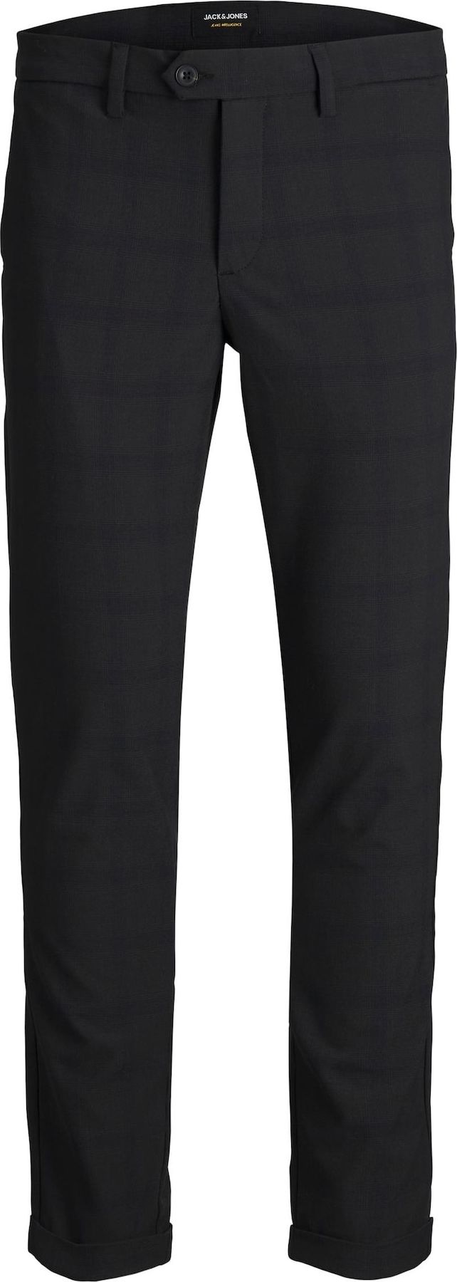 JACK & JONES Chino kalhoty 'Marco Connor' černá / antracitová / tmavě hnědá