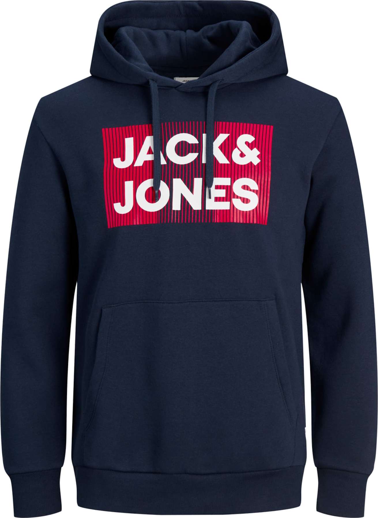 JACK & JONES Mikina 'JJECORP LOGO SWEAT HOOD NOOS' modrá / námořnická modř