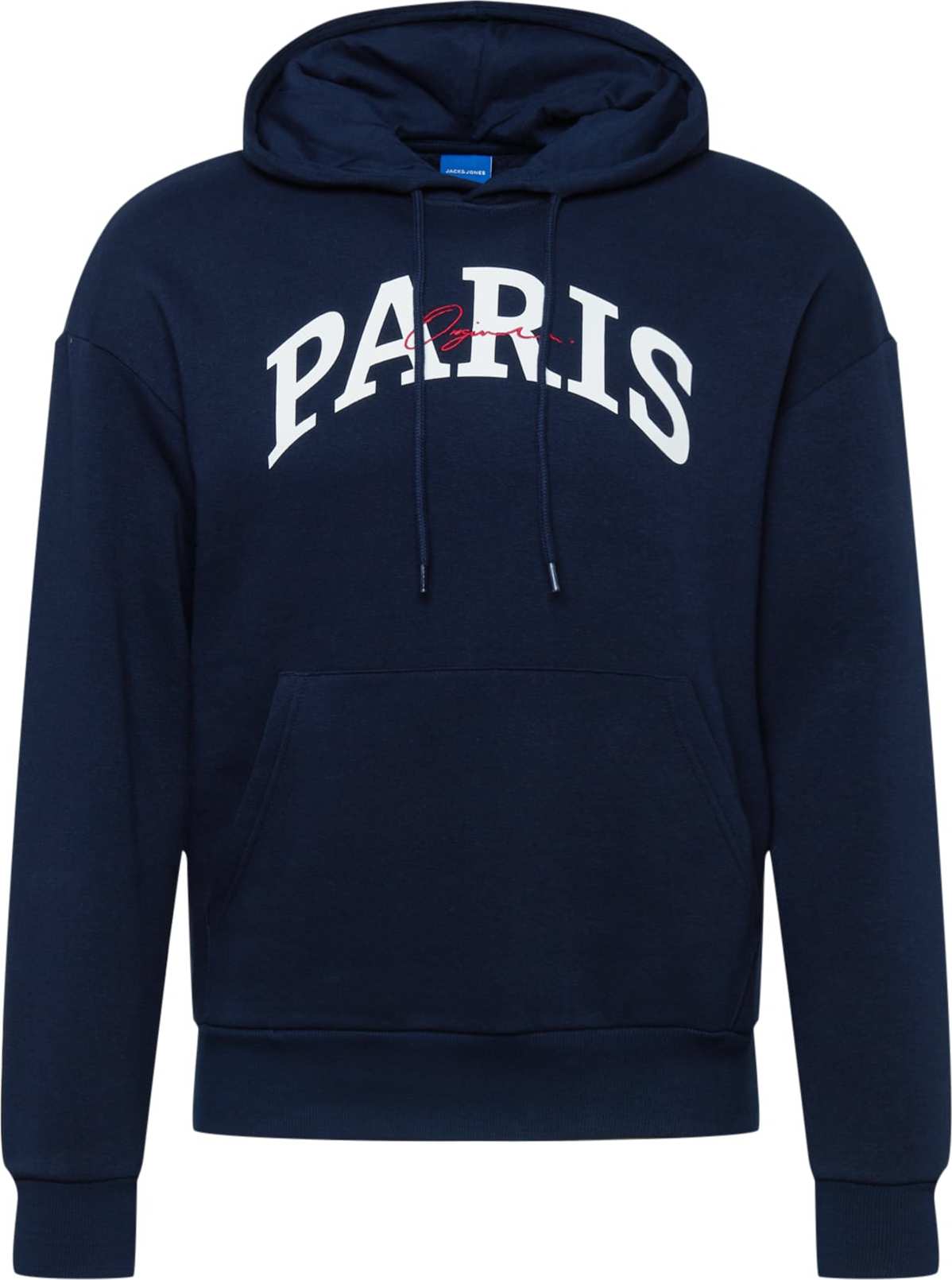 JACK & JONES Mikina 'Jorhipe' námořnická modř / bílá