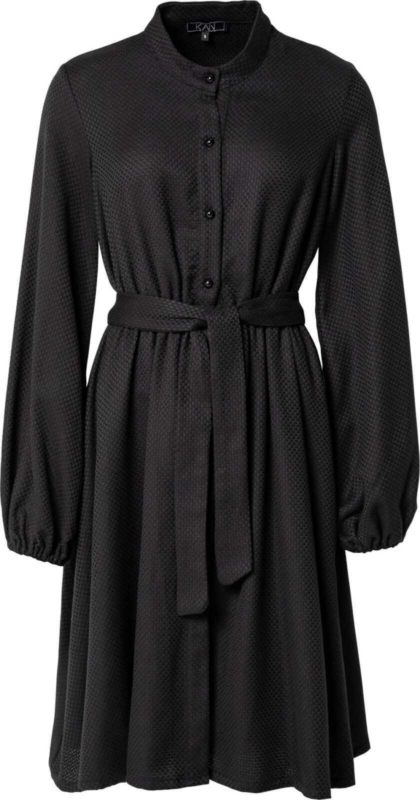 KAN Košilové šaty 'TITANIUM' černá