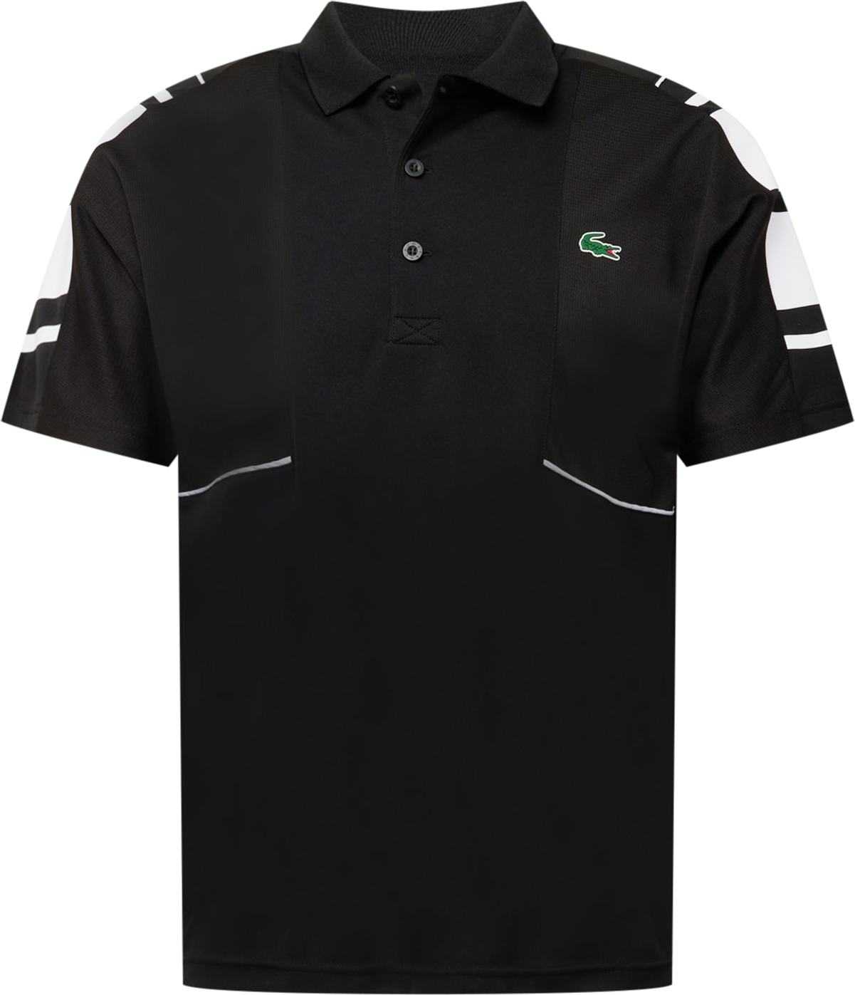Lacoste Sport Funkční tričko bílá / černá
