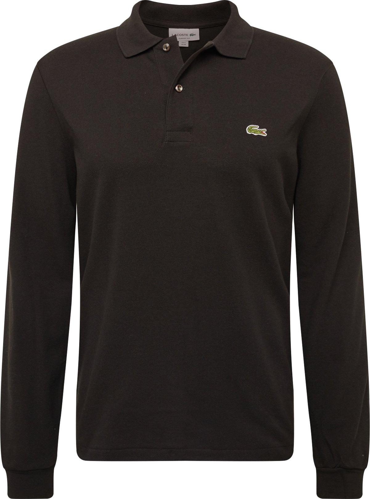 LACOSTE Tričko černá / světle zelená