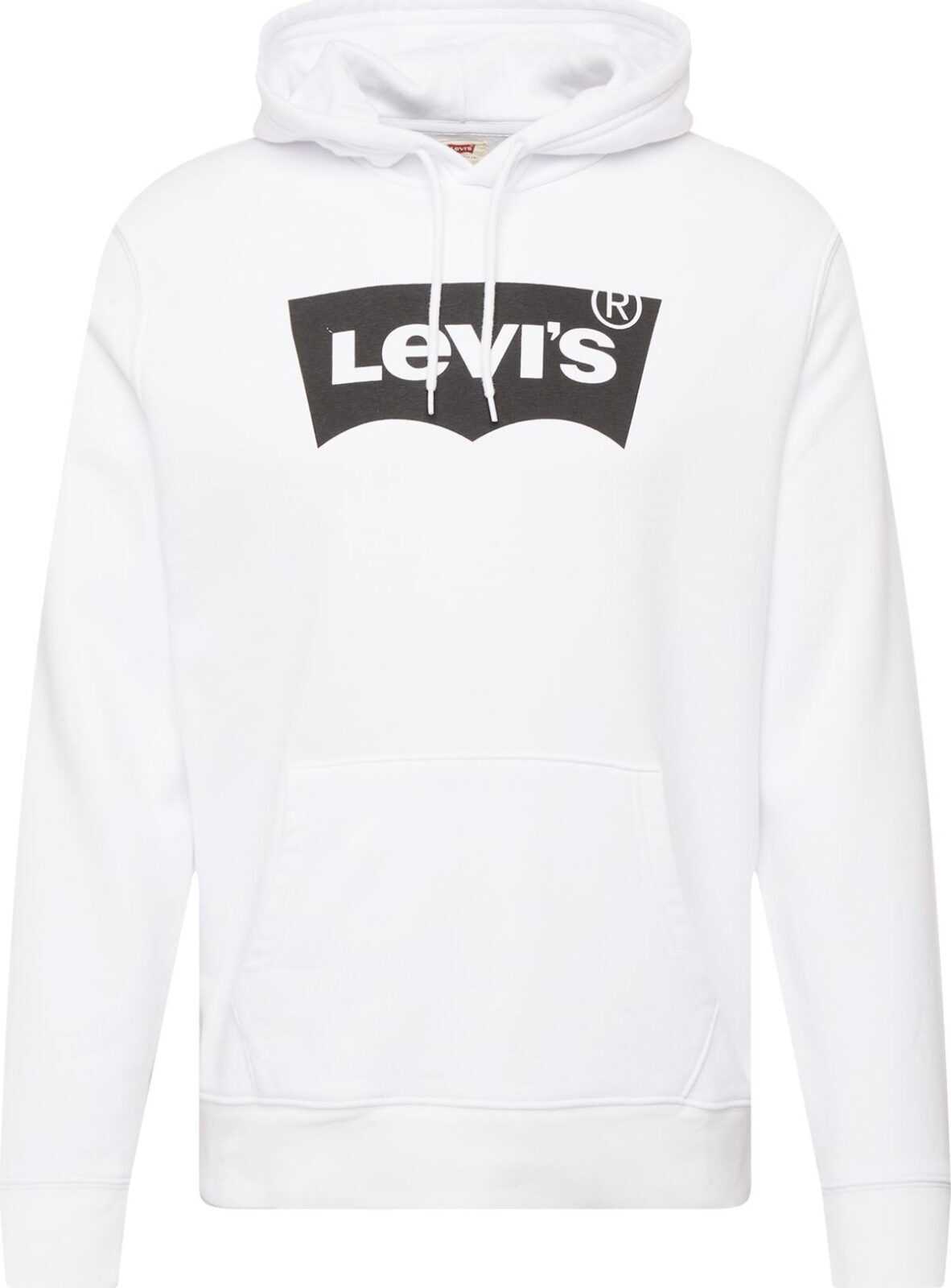 LEVI'S Mikina bílá / černá