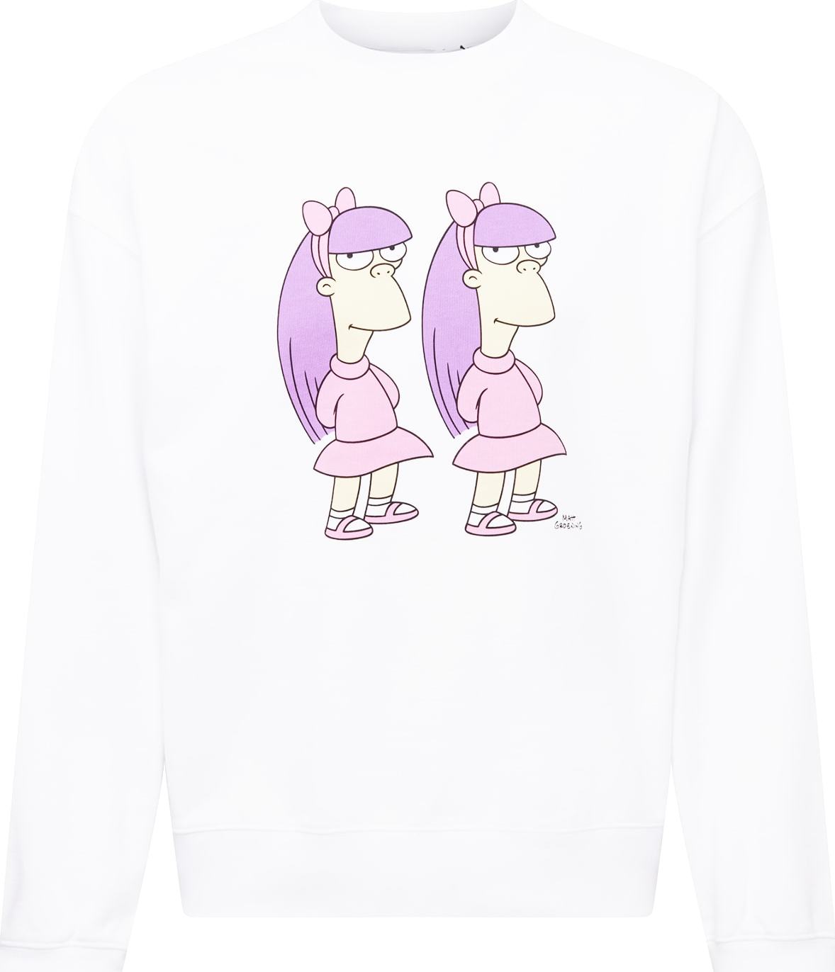 LEVI'S Mikina 'XSIMPSONS' bílá / fialová / svítivě fialová / béžová