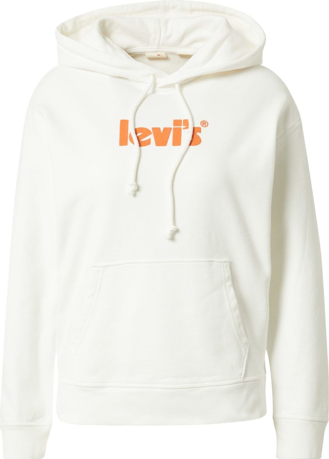 LEVI'S Mikina přírodní bílá / tmavě oranžová